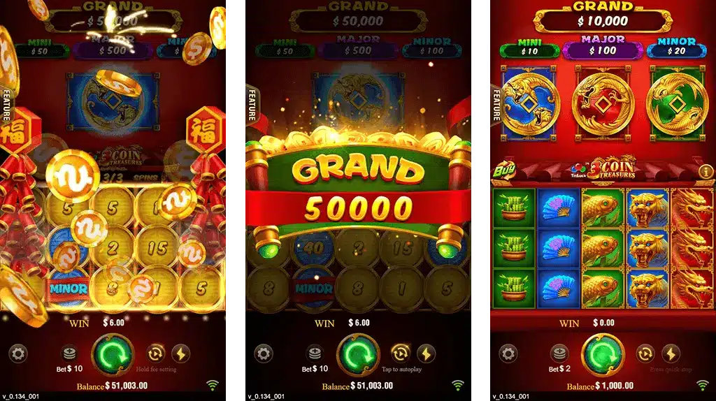 3 Coins In999Logo Bonus